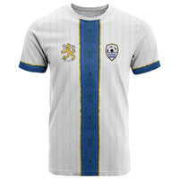 Custom Finland Football T Shirt Suomi Champion Sami Pattern - Wonder Print Shop