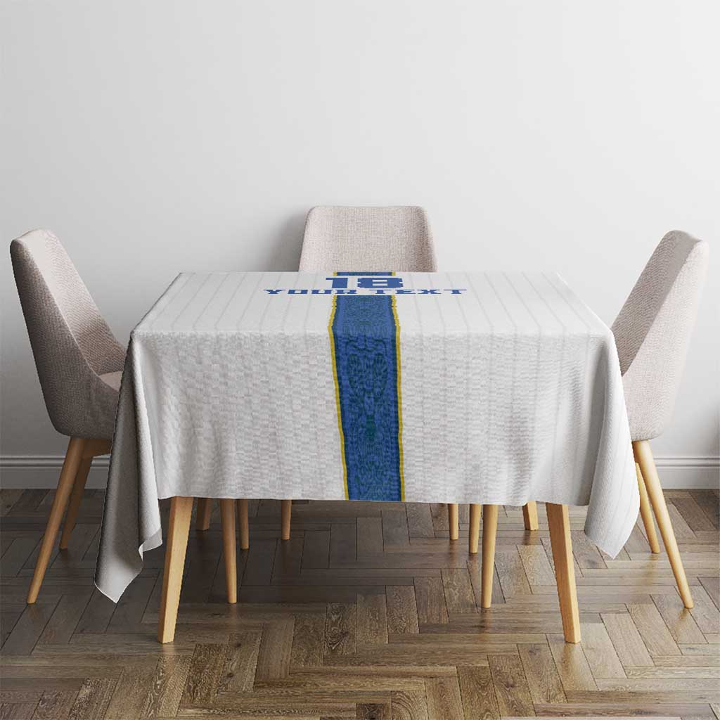 Custom Finland Football Tablecloth Suomi Champion Sami Pattern - Wonder Print Shop