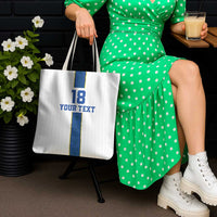 Custom Finland Football Tote Bag Suomi Champion Sami Pattern - Wonder Print Shop