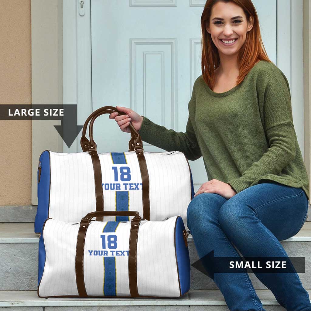 Custom Finland Football Travel Bag Suomi Champion Sami Pattern - Wonder Print Shop