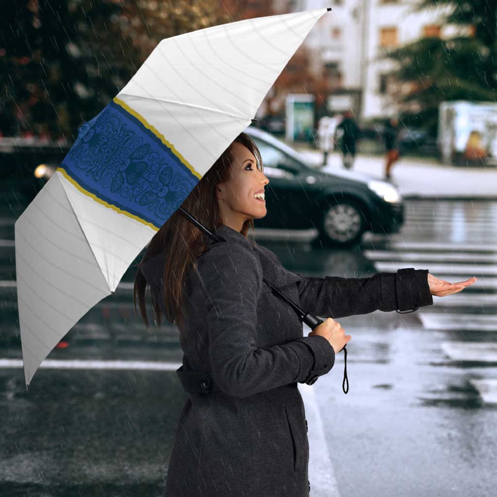 Custom Finland Football Umbrella Suomi Champion Sami Pattern - Wonder Print Shop