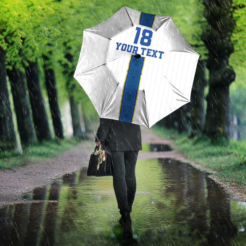 Custom Finland Football Umbrella Suomi Champion Sami Pattern - Wonder Print Shop