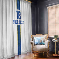 Custom Finland Football Window Curtain Suomi Champion Sami Pattern - Wonder Print Shop