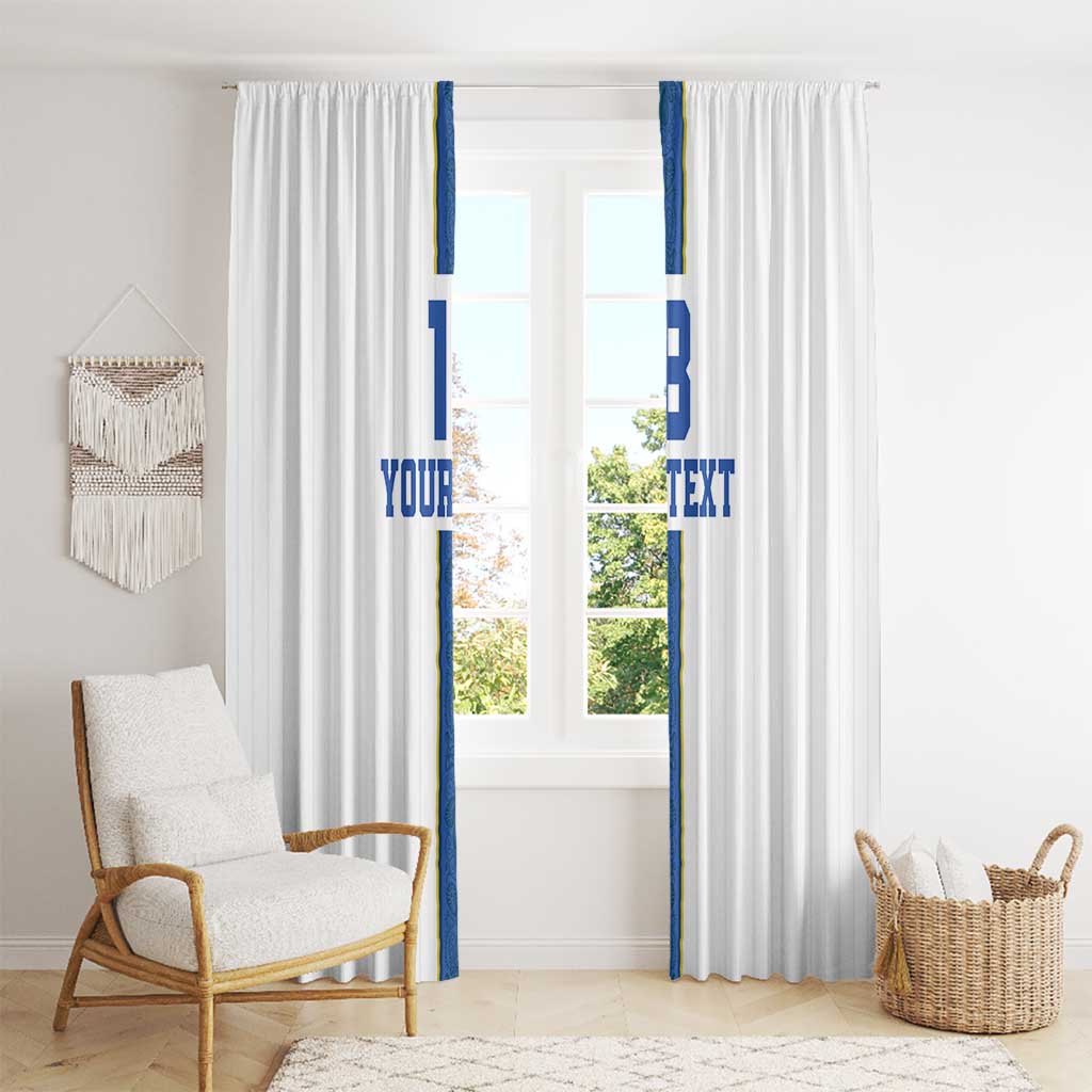 Custom Finland Football Window Curtain Suomi Champion Sami Pattern - Wonder Print Shop