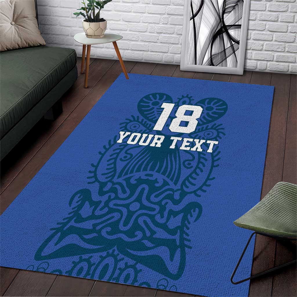 Custom Finland Football Champion Area Rug Sami Pattern - Wonder Print Shop