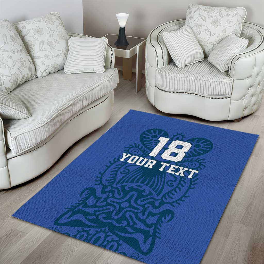 Custom Finland Football Champion Area Rug Sami Pattern - Wonder Print Shop