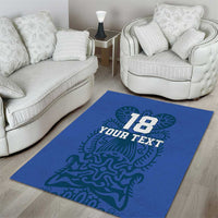 Custom Finland Football Champion Area Rug Sami Pattern - Wonder Print Shop