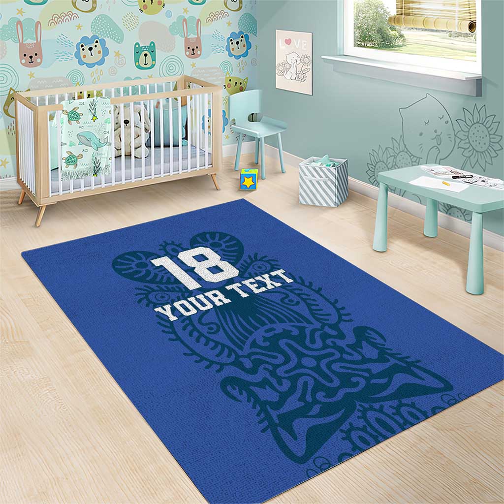 Custom Finland Football Champion Area Rug Sami Pattern - Wonder Print Shop