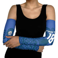 Custom Finland Football Champion Arm Sleeves Sami Pattern - Wonder Print Shop