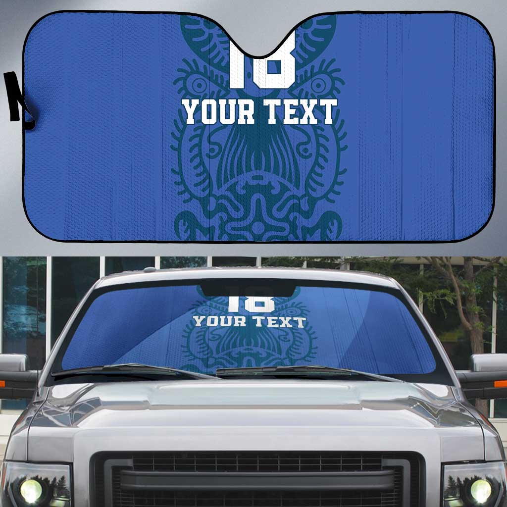 Custom Finland Football Champion Auto Sun Shade Sami Pattern - Wonder Print Shop