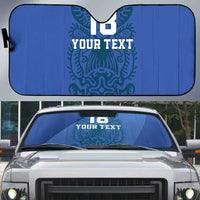 Custom Finland Football Champion Auto Sun Shade Sami Pattern - Wonder Print Shop