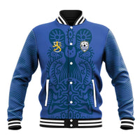 Custom Finland Football Champion Baseball Jacket Sami Pattern - Wonder Print Shop