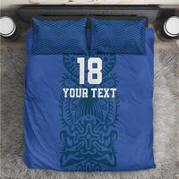 Custom Finland Football Champion Bedding Set Sami Pattern - Wonder Print Shop