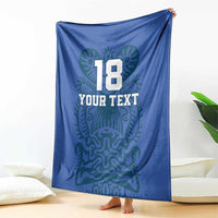 Custom Finland Football Champion Blanket Sami Pattern - Wonder Print Shop