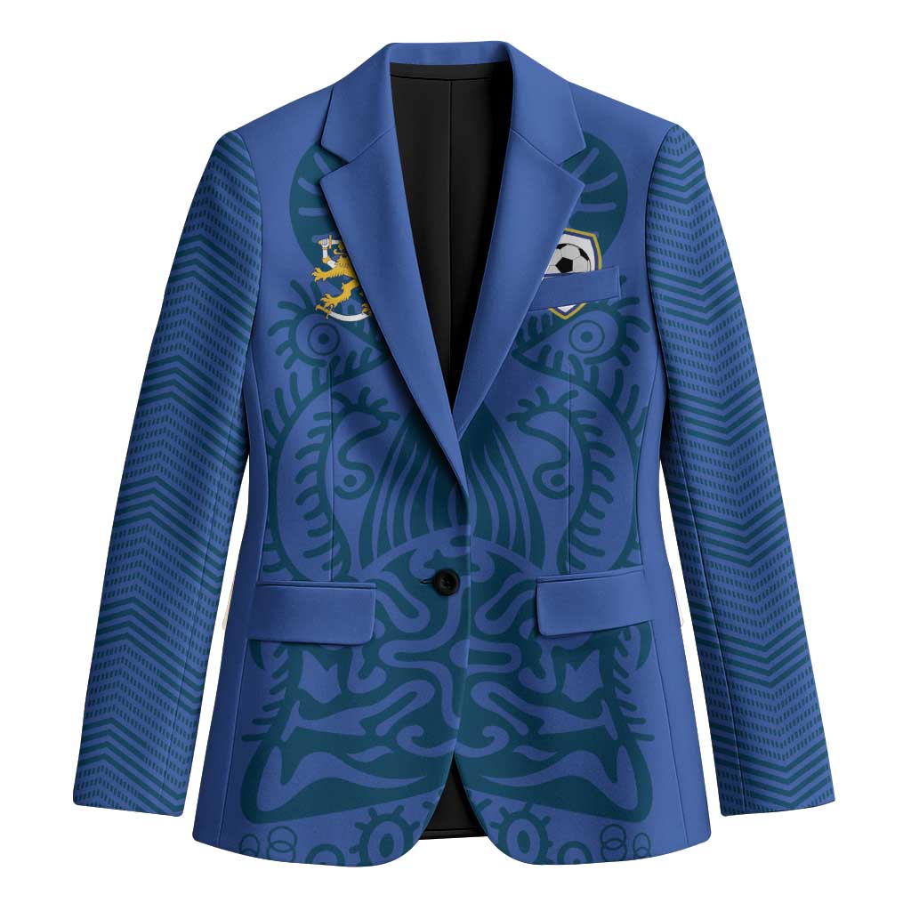Custom Finland Football Champion Blazer Sami Pattern - Wonder Print Shop