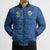 Custom Finland Football Champion Bomber Puffer Jacket Sami Pattern - Wonder Print Shop
