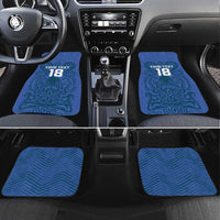 Custom Finland Football Champion Car Mats Sami Pattern - Wonder Print Shop