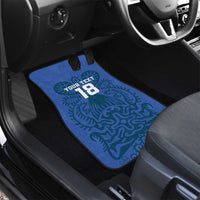 Custom Finland Football Champion Car Mats Sami Pattern - Wonder Print Shop