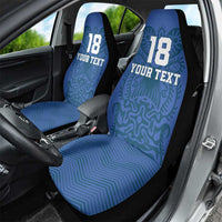 Custom Finland Football Champion Car Seat Cover Sami Pattern - Wonder Print Shop