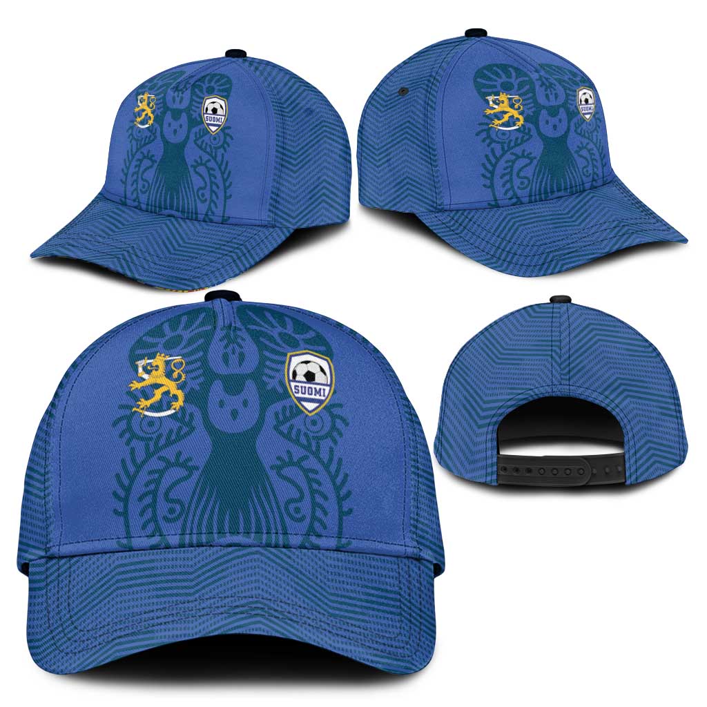 Finland Football Champion Classic Cap Sami Pattern - Wonder Print Shop