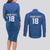 Custom Finland Football Champion Couples Matching Long Sleeve Bodycon Dress and Long Sleeve Button Shirt Sami Pattern - Wonder Print Shop