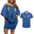Custom Finland Football Champion Couples Matching Off Shoulder Short Dress and Hawaiian Shirt Sami Pattern - Wonder Print Shop