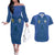 Custom Finland Football Champion Couples Matching Off The Shoulder Long Sleeve Dress and Hawaiian Shirt Sami Pattern - Wonder Print Shop