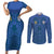 Custom Finland Football Champion Couples Matching Short Sleeve Bodycon Dress and Long Sleeve Button Shirt Sami Pattern - Wonder Print Shop