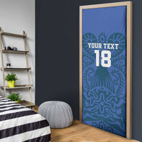 Custom Finland Football Champion Door Cover Sami Pattern - Wonder Print Shop