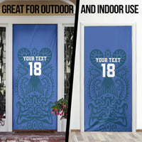 Custom Finland Football Champion Door Cover Sami Pattern - Wonder Print Shop