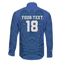 Custom Finland Football Champion Family Matching Long Sleeve Bodycon Dress and Hawaiian Shirt Sami Pattern - Wonder Print Shop