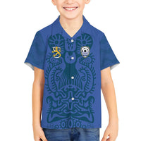 Custom Finland Football Champion Family Matching Puletasi and Hawaiian Shirt Sami Pattern - Wonder Print Shop