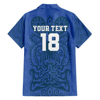 Custom Finland Football Champion Family Matching Short Sleeve Bodycon Dress and Hawaiian Shirt Sami Pattern - Wonder Print Shop