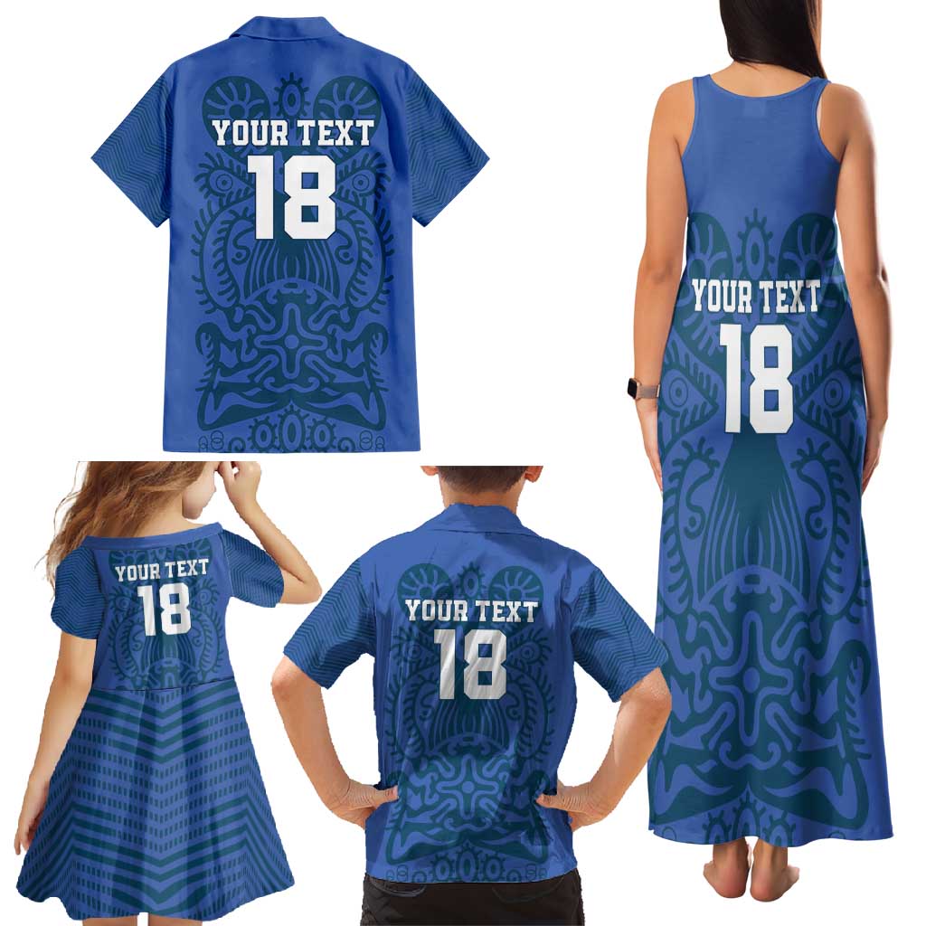 Custom Finland Football Champion Family Matching Tank Maxi Dress and Hawaiian Shirt Sami Pattern - Wonder Print Shop