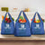 Custom Finland Football Champion Grocery Bag Sami Pattern - Wonder Print Shop