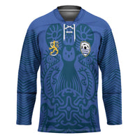 Custom Finland Football Champion Hockey Jersey Sami Pattern - Wonder Print Shop