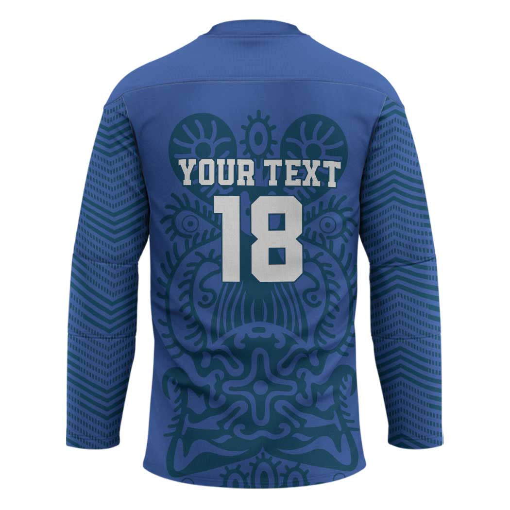 Custom Finland Football Champion Hockey Jersey Sami Pattern - Wonder Print Shop