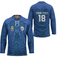 Custom Finland Football Champion Hockey Jersey Sami Pattern - Wonder Print Shop
