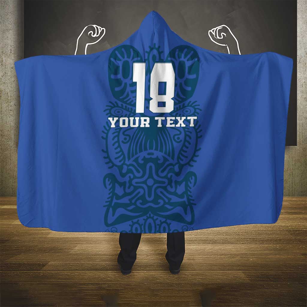 Custom Finland Football Champion Hooded Blanket Sami Pattern - Wonder Print Shop