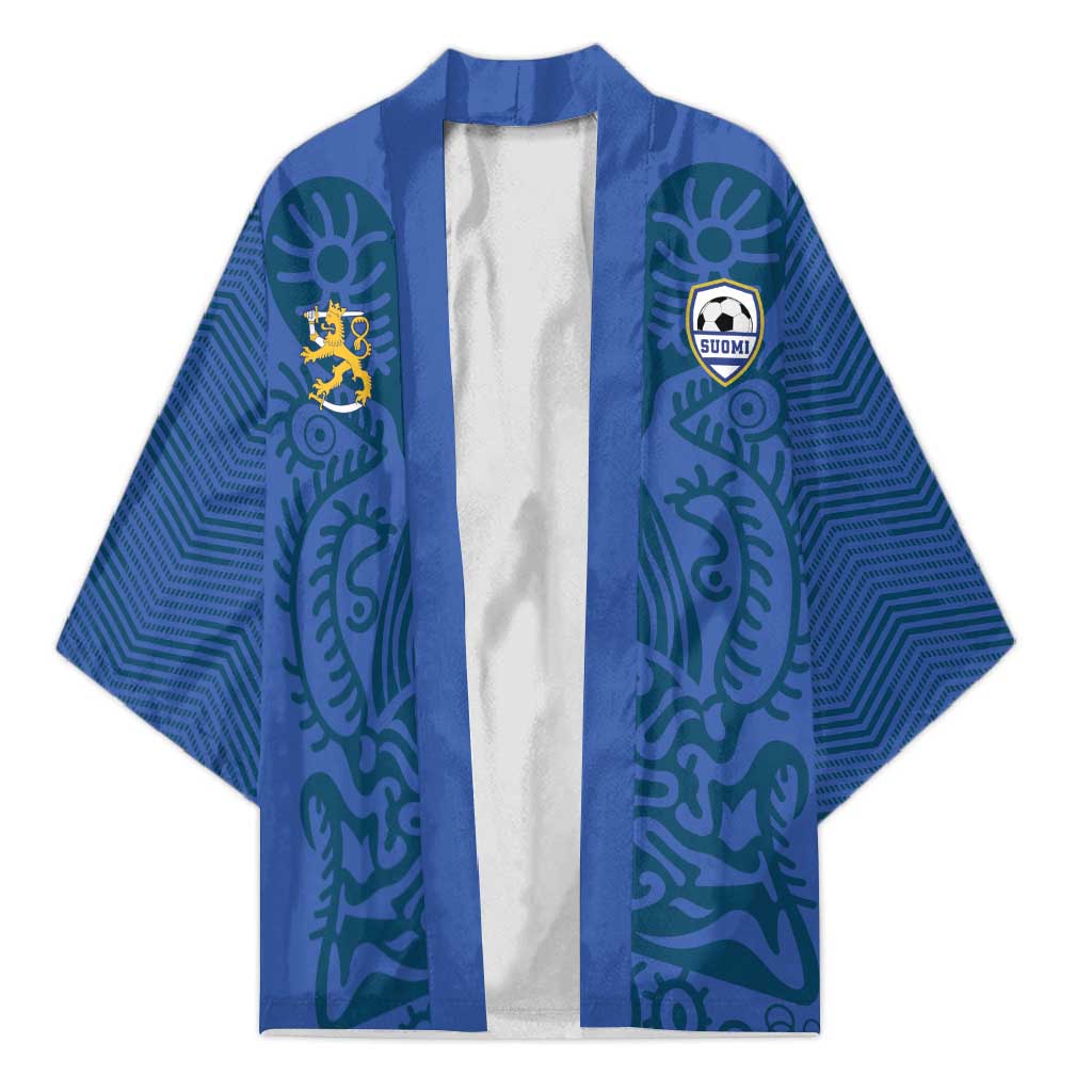 Custom Finland Football Champion Kimono Sami Pattern - Wonder Print Shop