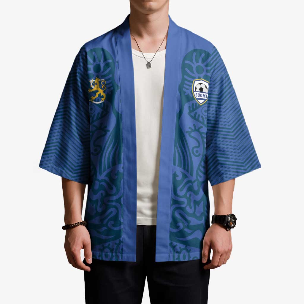 Custom Finland Football Champion Kimono Sami Pattern - Wonder Print Shop