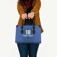 Custom Finland Football Champion Leather Bag Sami Pattern - Wonder Print Shop