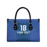 Custom Finland Football Champion Leather Bag Sami Pattern - Wonder Print Shop