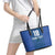 Custom Finland Football Champion Leather Tote Bag Sami Pattern - Wonder Print Shop