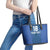 Custom Finland Football Champion Leather Tote Bag Sami Pattern - Wonder Print Shop