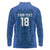 Custom Finland Football Champion Long Sleeve Polo Shirt Sami Pattern - Wonder Print Shop