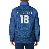 Custom Finland Football Champion Padded Jacket Sami Pattern - Wonder Print Shop