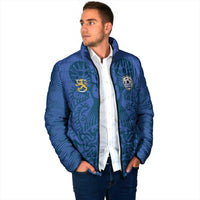 Custom Finland Football Champion Padded Jacket Sami Pattern - Wonder Print Shop