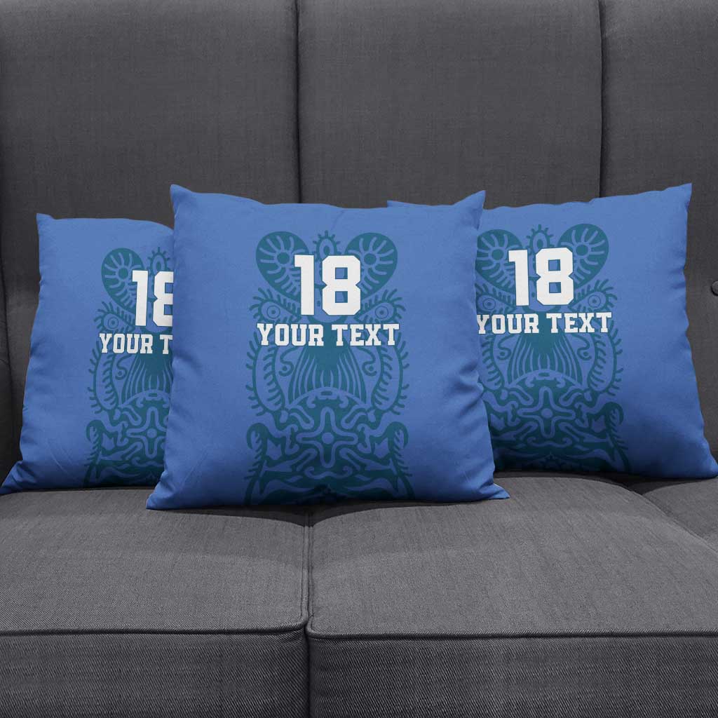 Custom Finland Football Champion Pillow Cover Sami Pattern - Wonder Print Shop