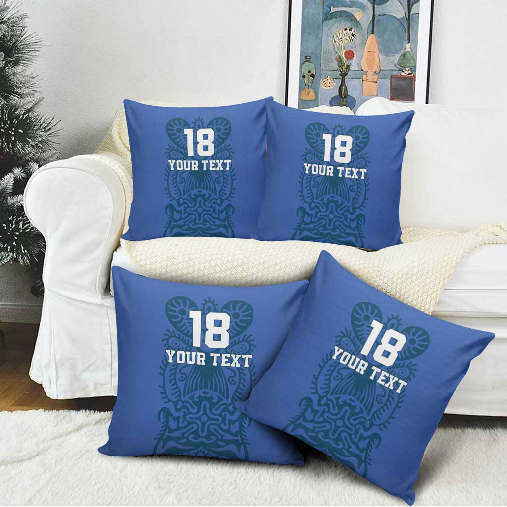 Custom Finland Football Champion Pillow Cover Sami Pattern - Wonder Print Shop